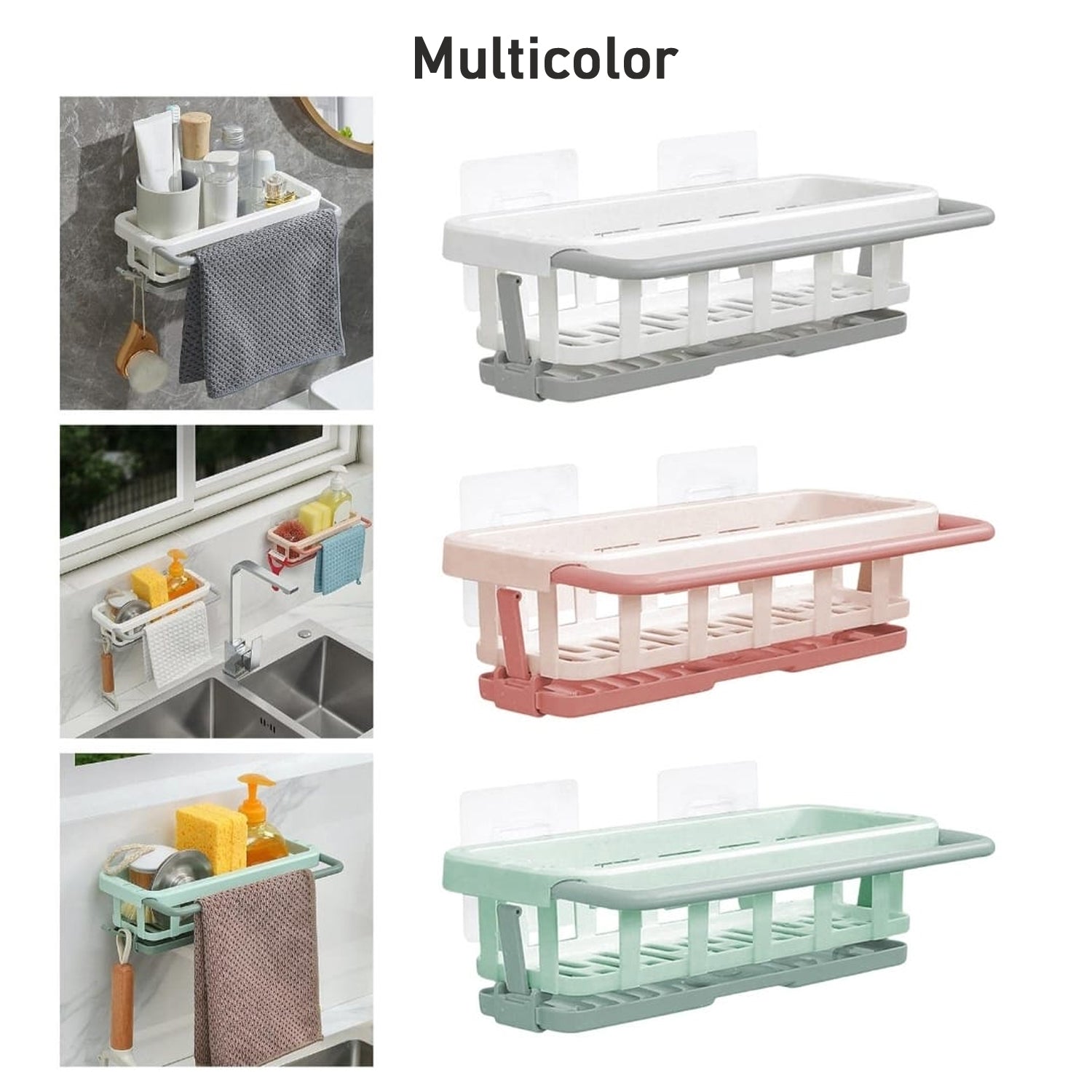 8788 Multipurpose Platic Hanging Drain Rack Retractable Sponge Storage Hanging Rack With Adhesive Hook for Kitchen and Bathroom Dishcloth Holders Basket Drying Tray Organizer 8788 Multipurpose Platic Hanging Drain Rack Retractable Sponge Storage Hanging Rack With Adhesive Hook for Kitchen and Bathroom Dishcloth Holders Basket Drying Tray Organizer